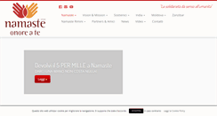 Desktop Screenshot of namaste-adozioni.org