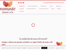 Tablet Screenshot of namaste-adozioni.org